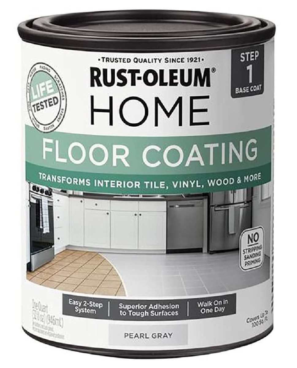 102910 1 qt. Home Floor Coating Pearl Gray Base Coat