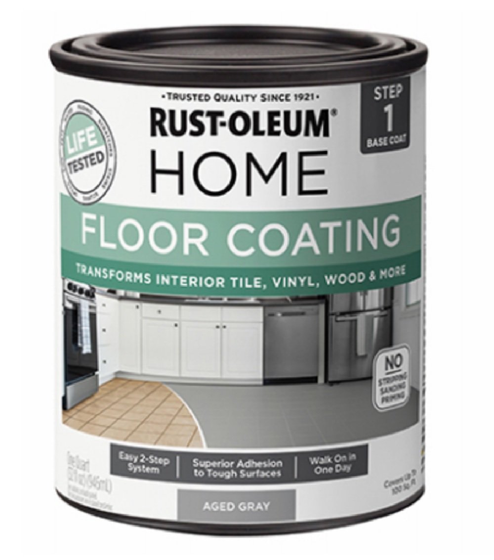 102912 1 qt. Home Floor Coating Aged Gray Base Coat