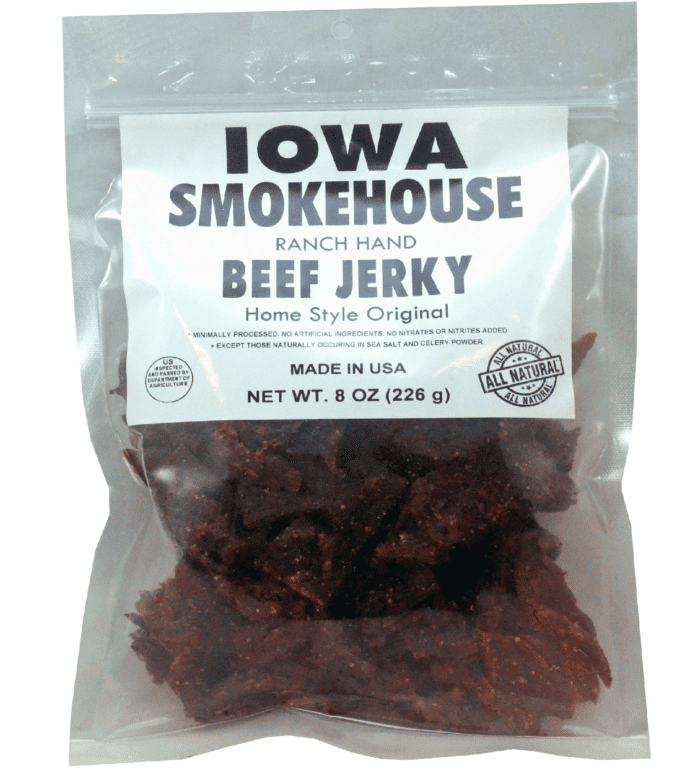 Picture of Iowa Smokehouse & Preferred Wholesale 102986 8 oz Ranch Hand Beef Homestyle Original Jerky 