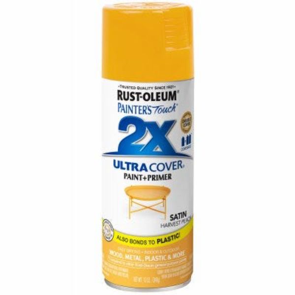 Rust-Oleum Painter's Touch Spray Paint 12 oz, Satin Harvest Peach (366993)