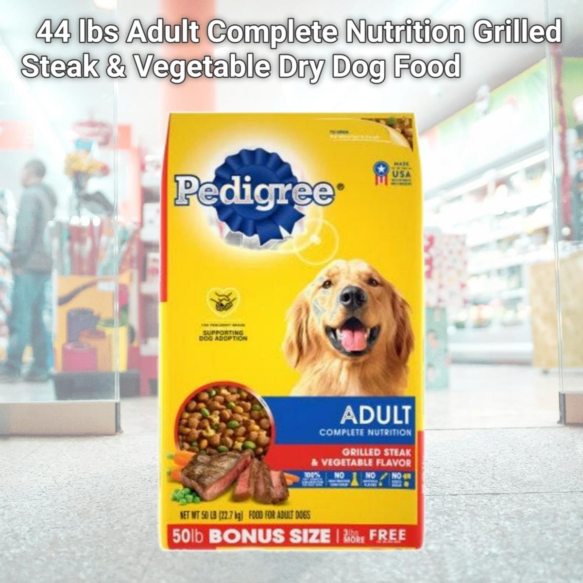 Picture of Mars Petcare US 248697 44 lbs Adult Complete Nutrition Grilled Steak & Vegetable Dry Dog Food