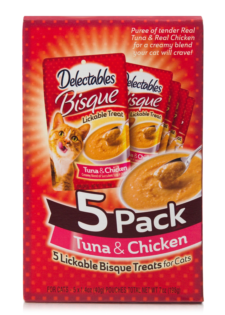 Picture of Hartz Mountain 105231 1.4 oz Delectable Chicken & Tuna Bbisque&#44; Pack of 5