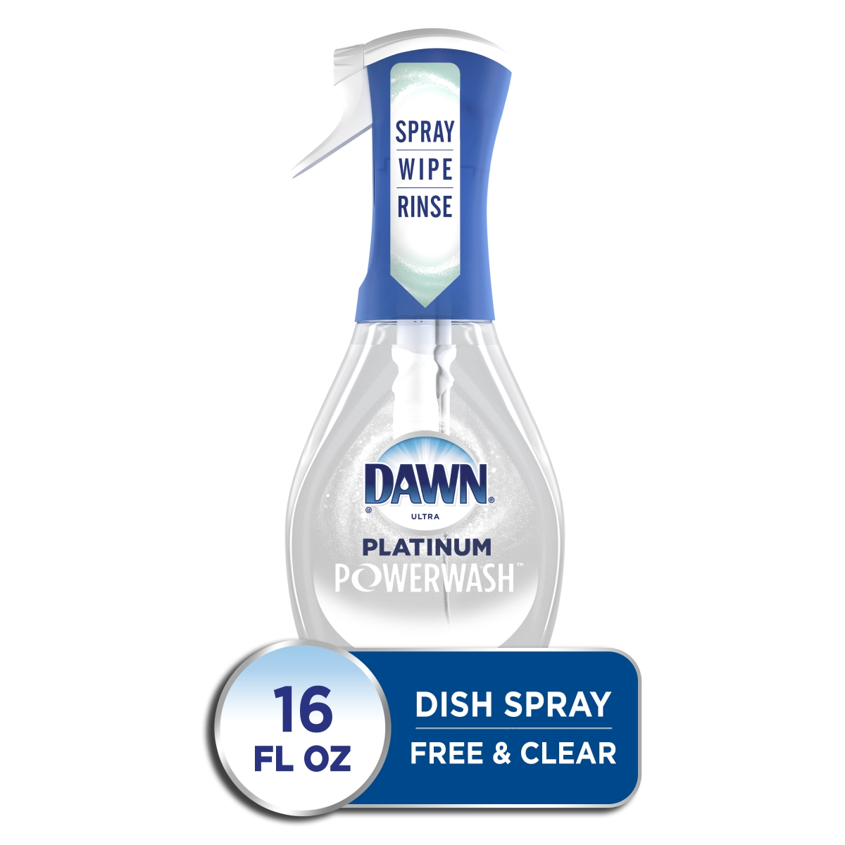 16 oz Pear Scent Dawn Free & Clear 5X Powerwash Dish Spray