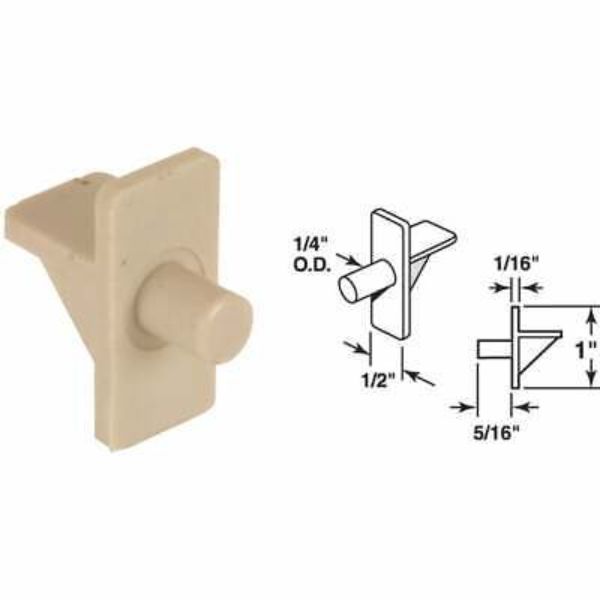 Picture of Prime Line Products 106475 0.25 in. Almond Plastic Shelf Pegs