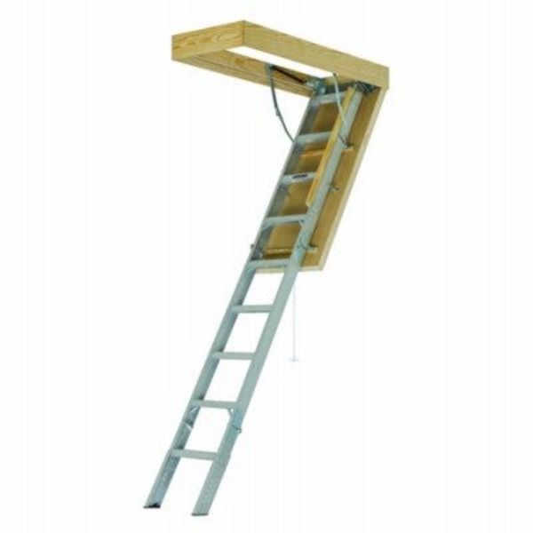 104998 31 x 54 in. Attic Ladder, Aluminum -  Louisville Ladder