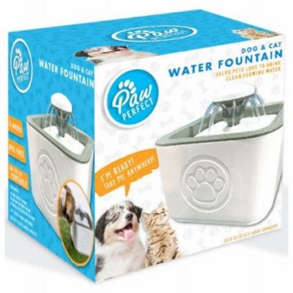 Picture of Paw Perfect 104828 Dog & Cat Filtered Water Fountain