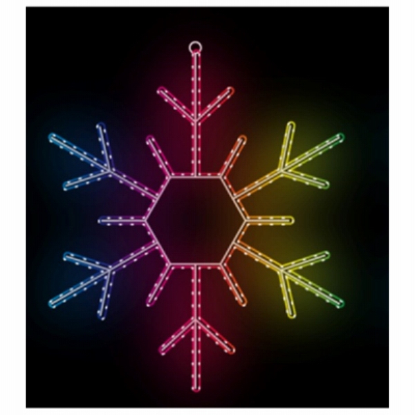 105252 24 in. Holiday Wonderland Video Snowflake Light -  HK Star Bright Lighting