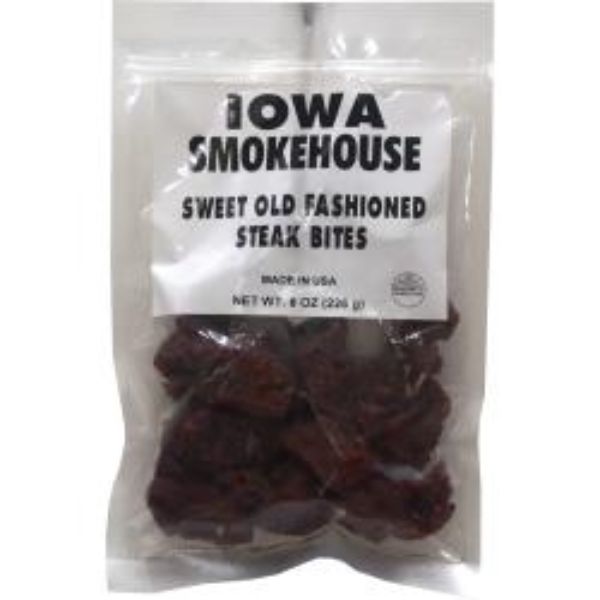 Picture of Iowa Smokehouse & Preferred Wholesale 102990 8 oz Sweet Old Fashioned Bites Steak - Pack of 18