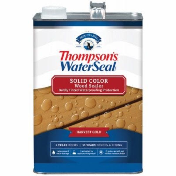Picture of Thompsons Waterseal 185953 1 gal Solid Waterproofing Stain&#44; Harvest Gold