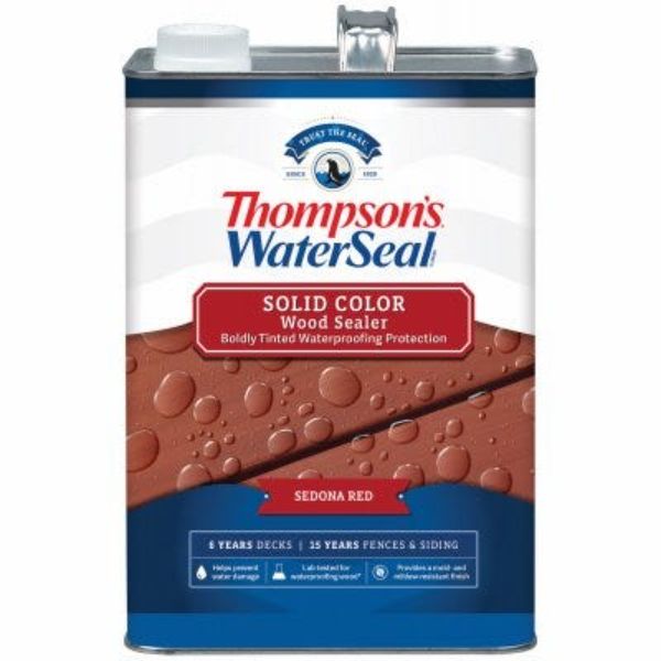 Picture of Thompsons Waterseal 185955 1 gal Solid Waterproofing Stain&#44; Sequoia Red