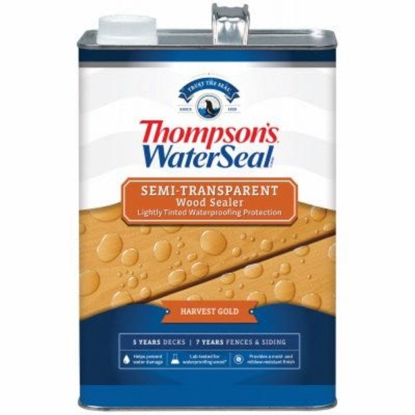 1 gal Semi-Transparent Waterproofing Stain, Harvest Gold