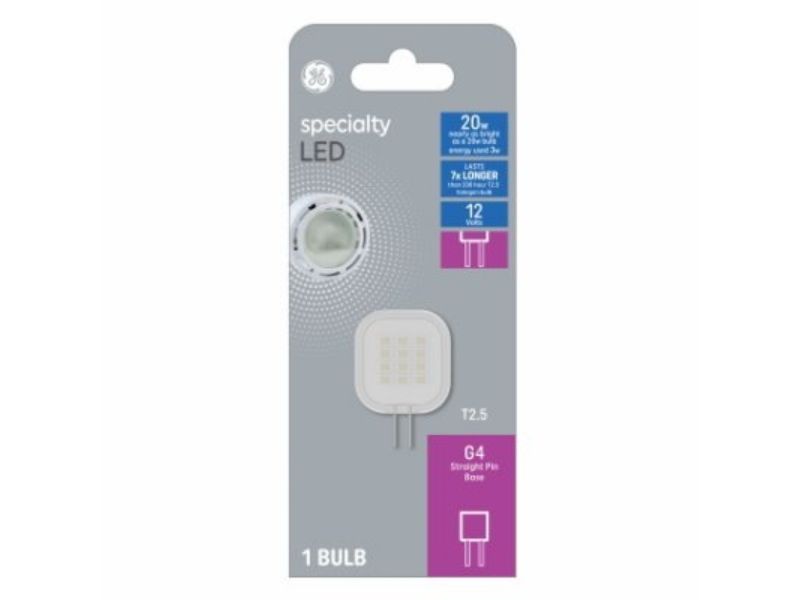 320 Lumen T2.5 G4 2-Pin Base Specialty LED Light Bulb - 3W