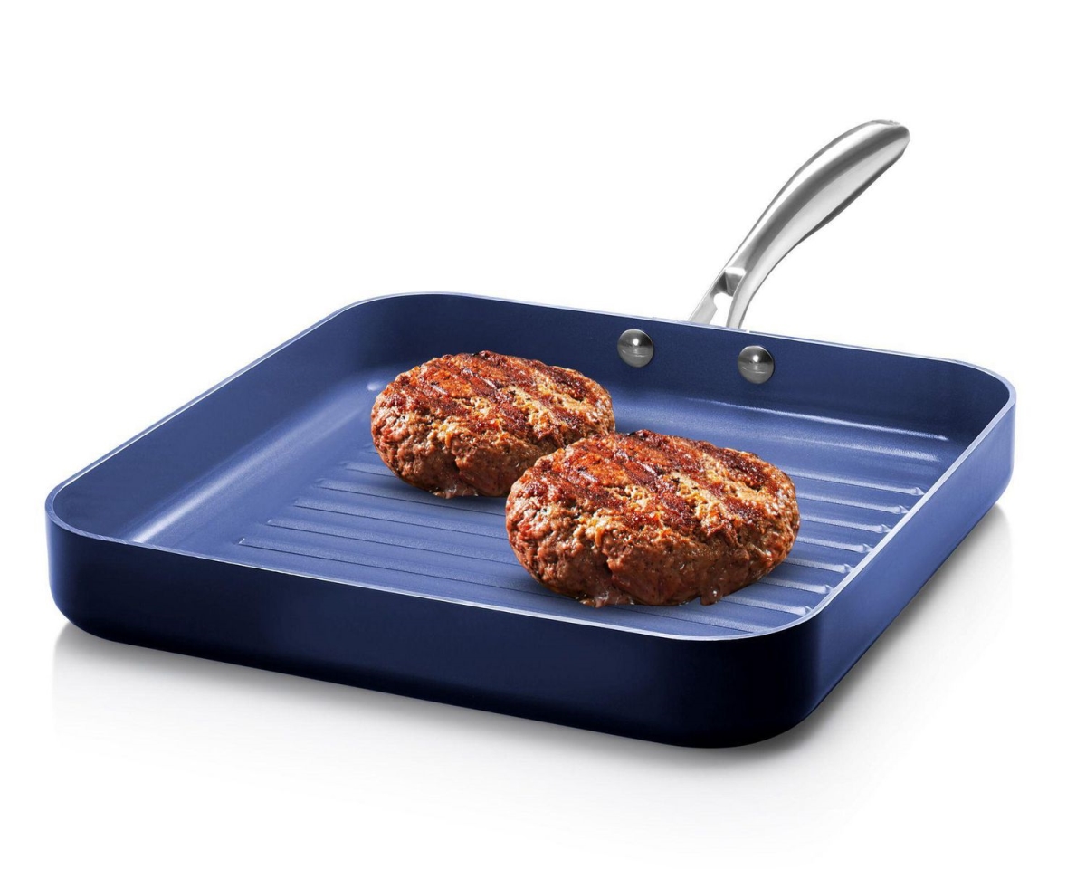 Picture of Emson Div. of E. Mishon 107026 10.5 in. Grill Pan&#44; Blue