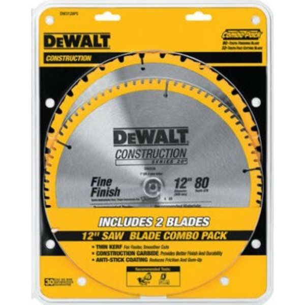 Picture of Dewalt Accessories 627893 12 in. Series 20 Construction Circular Saw Blade Combo Pack