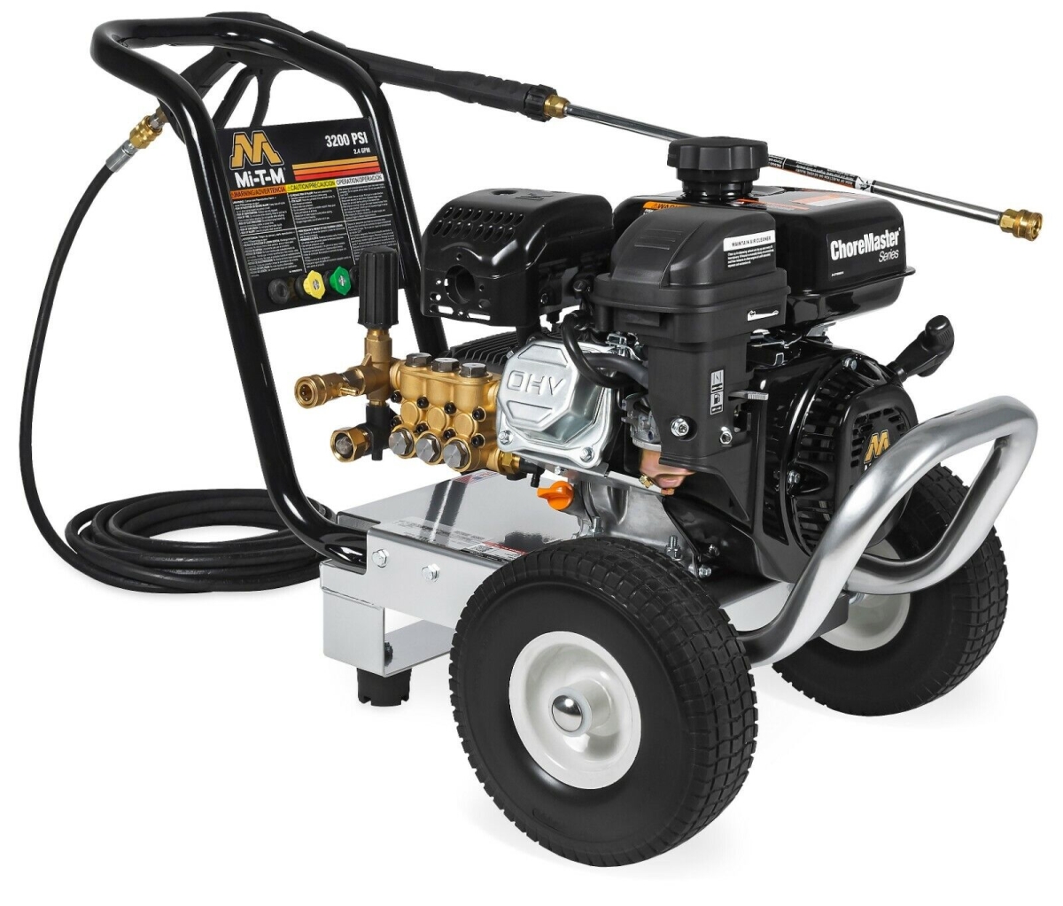 3200 PSI Pressure Washer with 25 ft. Hose & 3 Nozzles