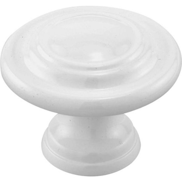 Bi-Fold Door Knob  White
