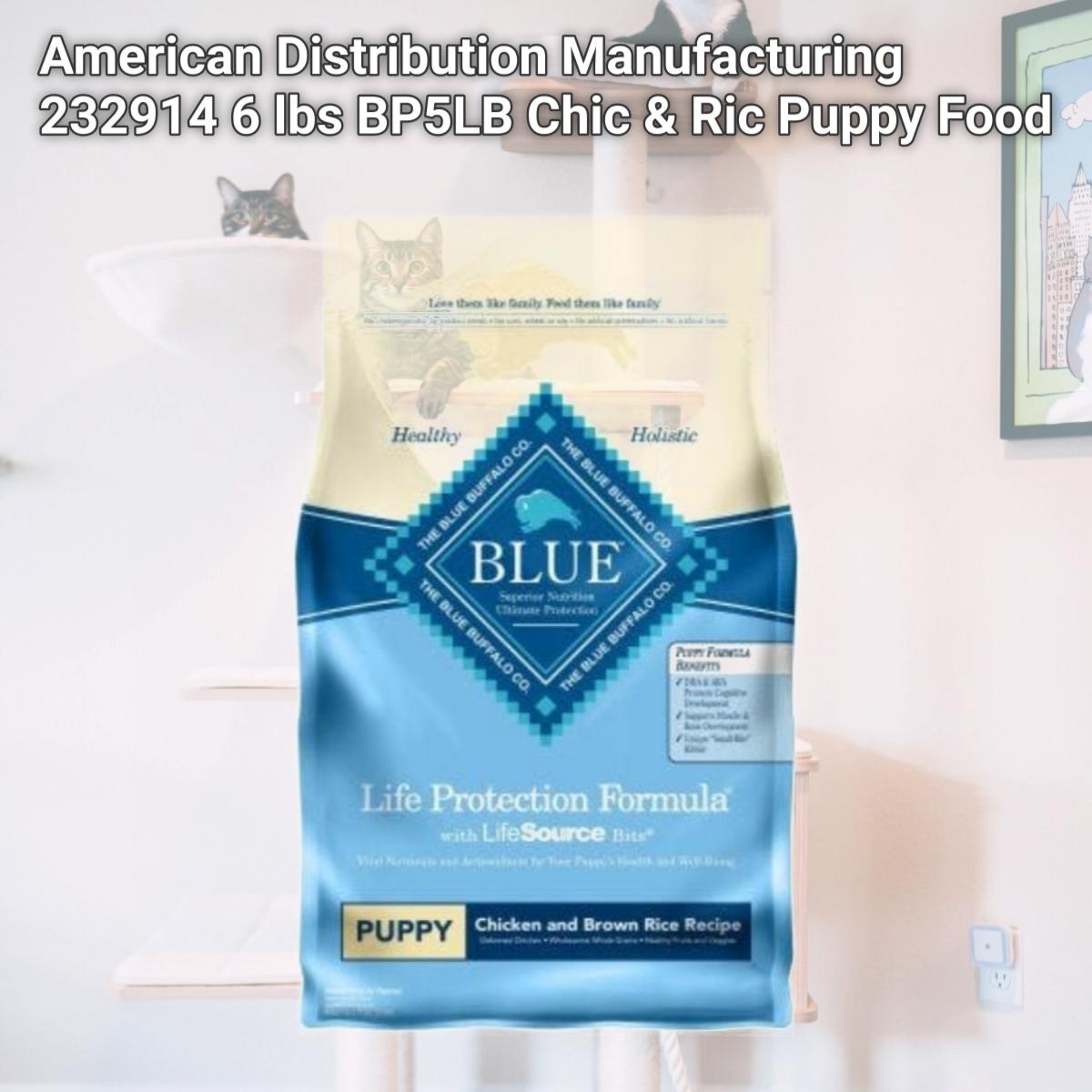 Picture of American Distribution Manufacturing 232914 6 lbs BP5LB Chic & Ric Puppy Food