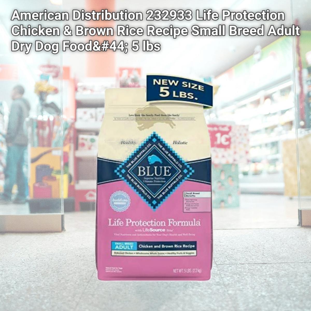 Picture of American Distribution 232933 Life Protection Chicken & Brown Rice Recipe Small Breed Adult Dry Dog Food&#44; 5 lbs