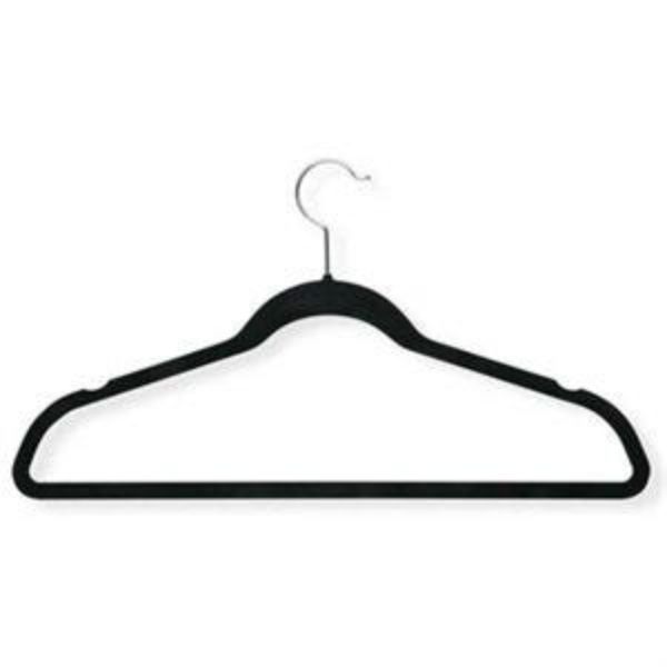 Picture of Honey-Can-Do International 255009 Velvet Touch Suit Hangers&#44; Black - Pack of 20