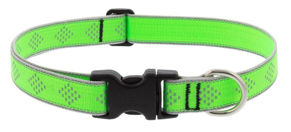 Picture of Lupine 107746 1 x 16-28 in. Diamond Dog Collar, Green