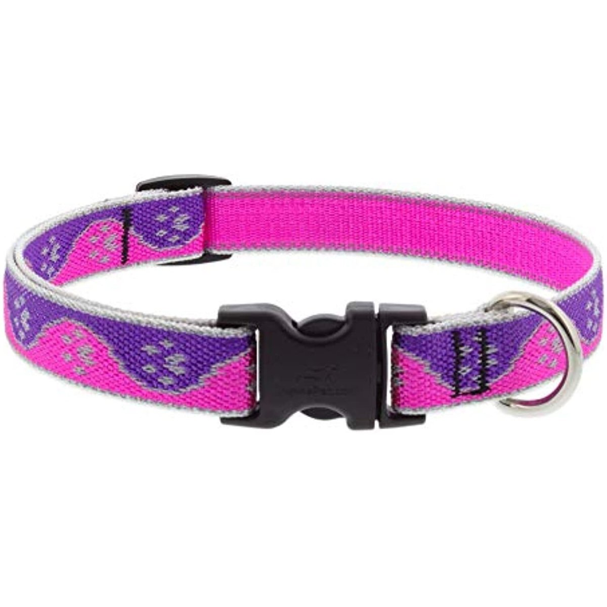 Picture of Lupine 107773 0.75 x 9-14 in. Paws Dog Collar, Pink