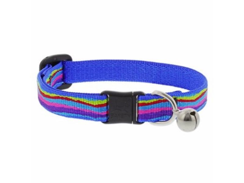 Picture of Lupine 107785 0.5 x 8 in.-12 in. Adjustable Cat Collar with Bell&#44; Breakaway Buckle & Ripple Creak Pattern