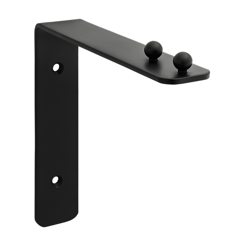 107943 7 in. Hanging Plant Wall Bracket, Black