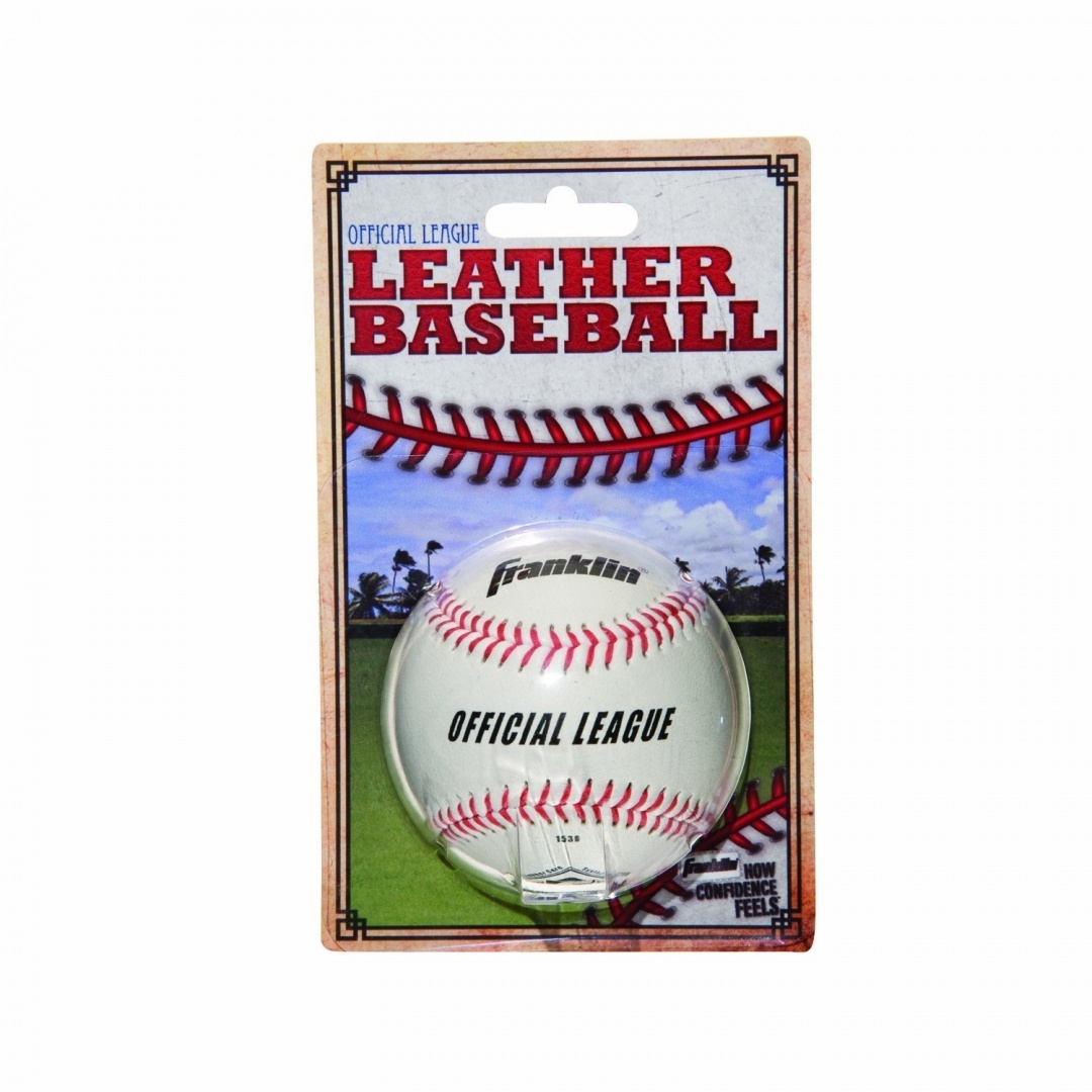 Picture of Franklin Sports 108528 League Leather Baseball&#44; White