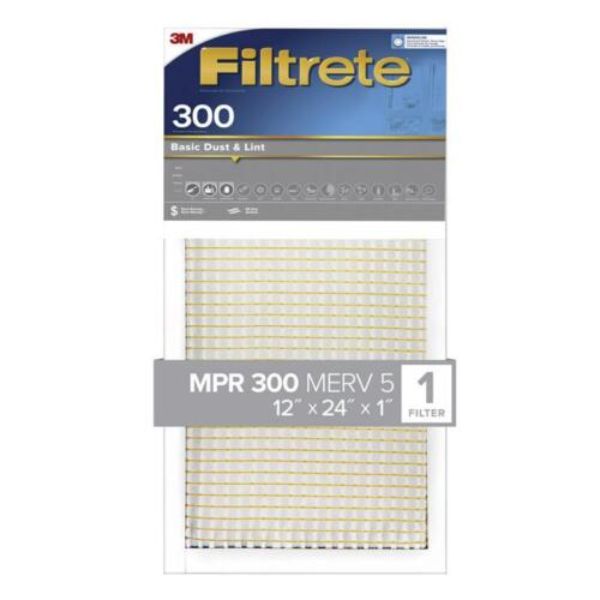 Picture of 3M 108806 12 x 24 x 1 in. Basic Dust & Lint Filtrete Filter&#44; Gray - Pack of 4