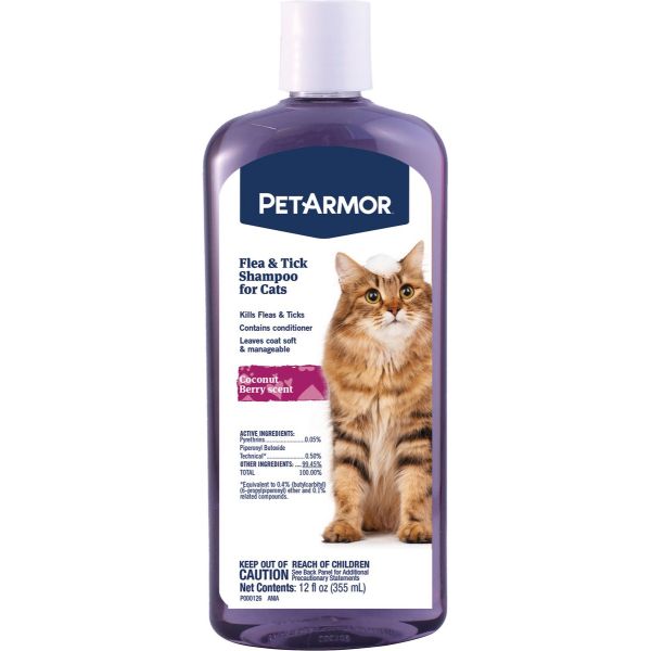 Picture of Sergeants 108429 12 oz PetArm Flea & Tick Shampoo for Cat&#44; Coconut Berry Scent