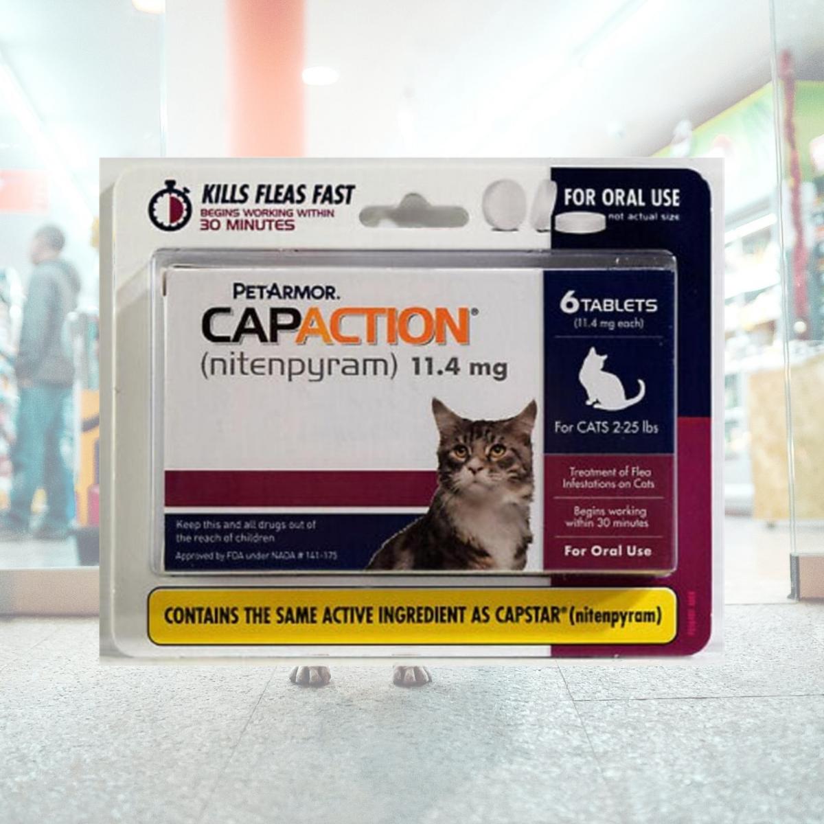 Picture of Sergeants Pet Care 108432 PetArm CapAction Oral Flea Treatment for Cats