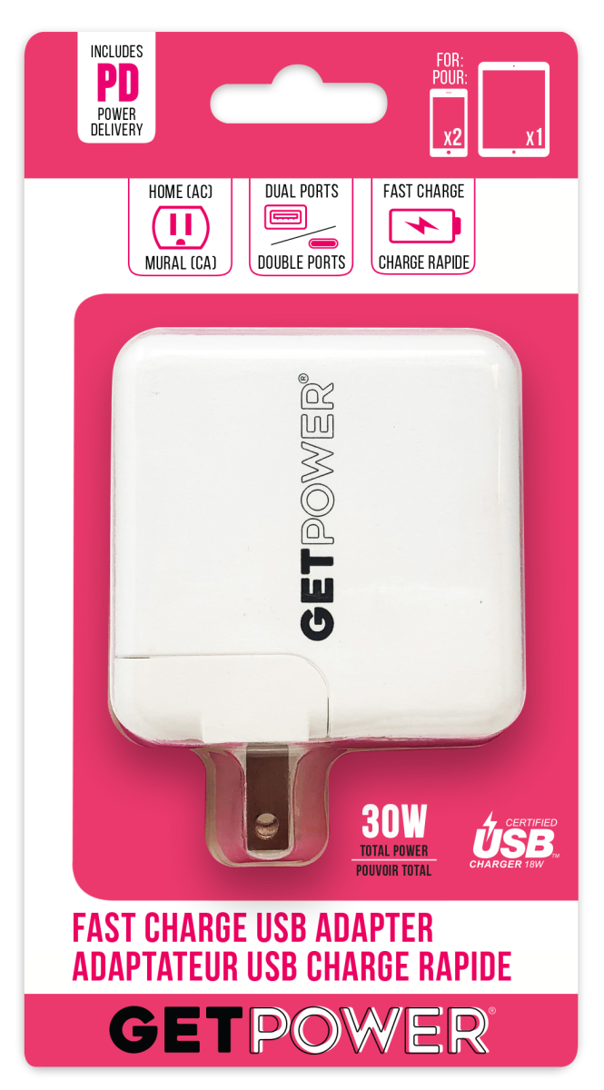 108600 30W Dual USB AC Adapter