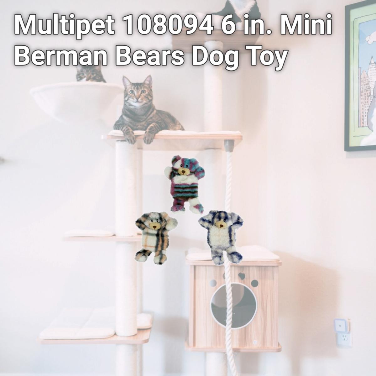 Picture of Multipet 108094 6 in. Mini Berman Bears Dog Toy
