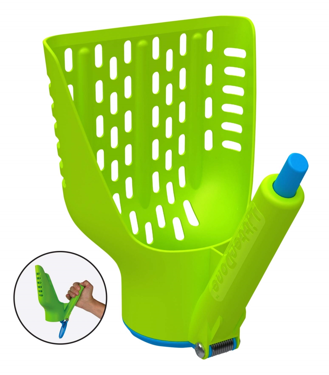 Picture of Chagrinovations 108704 Duke N Boots Litter Scoop & Release&#44; Green & Blue