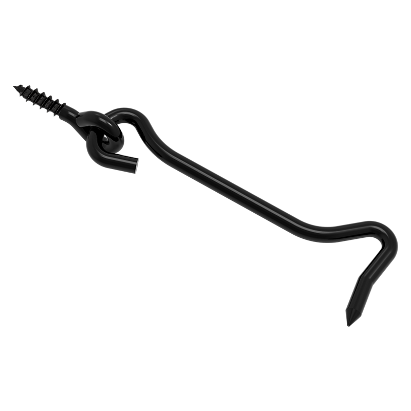 107958 4 in. Hook & Eye, Black