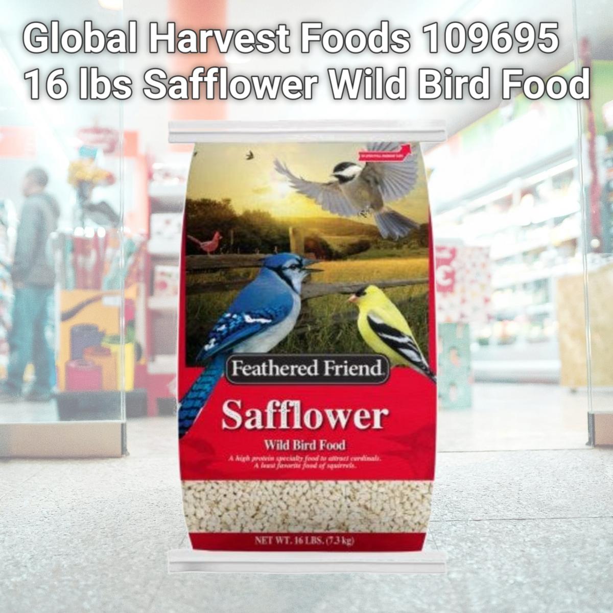Picture of Global Harvest Foods 109695 16 lbs Safflower Wild Bird Food