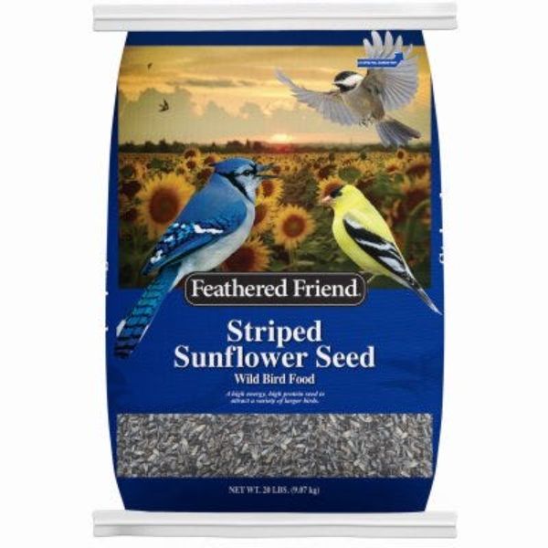 Picture of Global Harvest Foods 110376 20 lbs Striped Sunflower Wild Bird Food