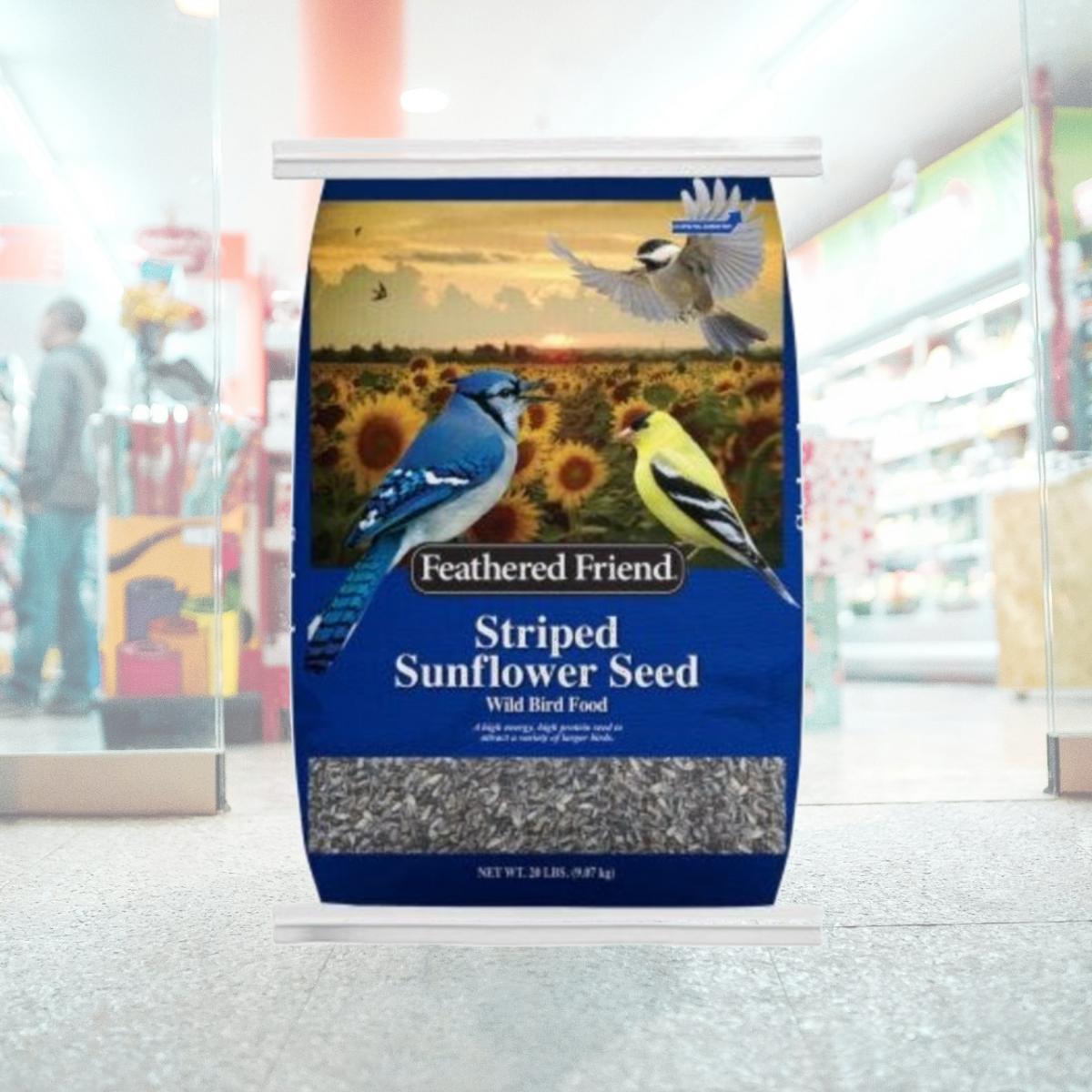 Picture of Global Harvest Foods 110376 20 lbs Striped Sunflower Wild Bird Food