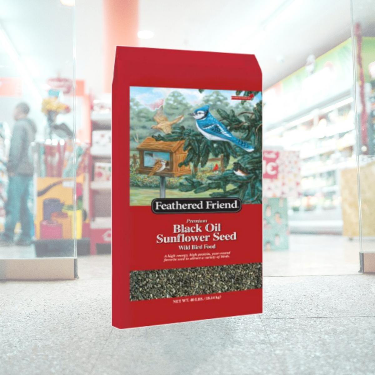 Picture of Global Harvest Foods 110429 40 lbs Black Oil Sunflower Seeds