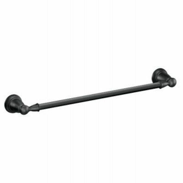 18 in. Black Towel Bar - 3PK