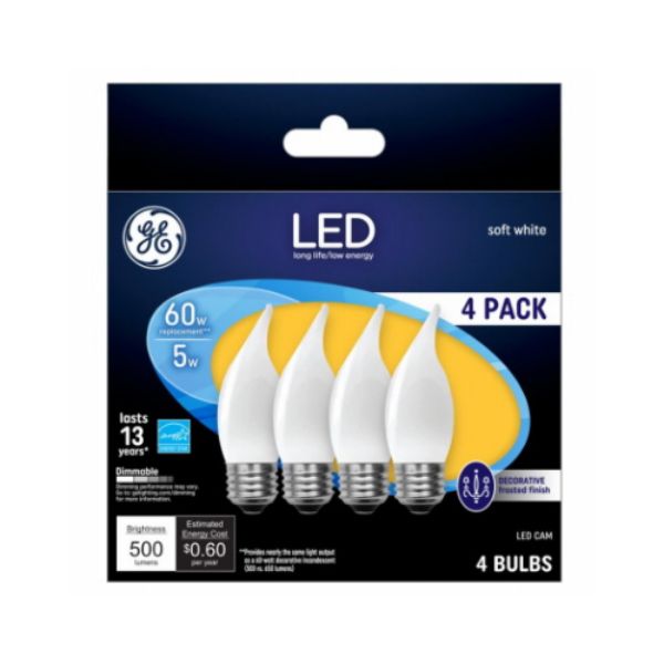5W LED Candle Bulb - Pack of 4
