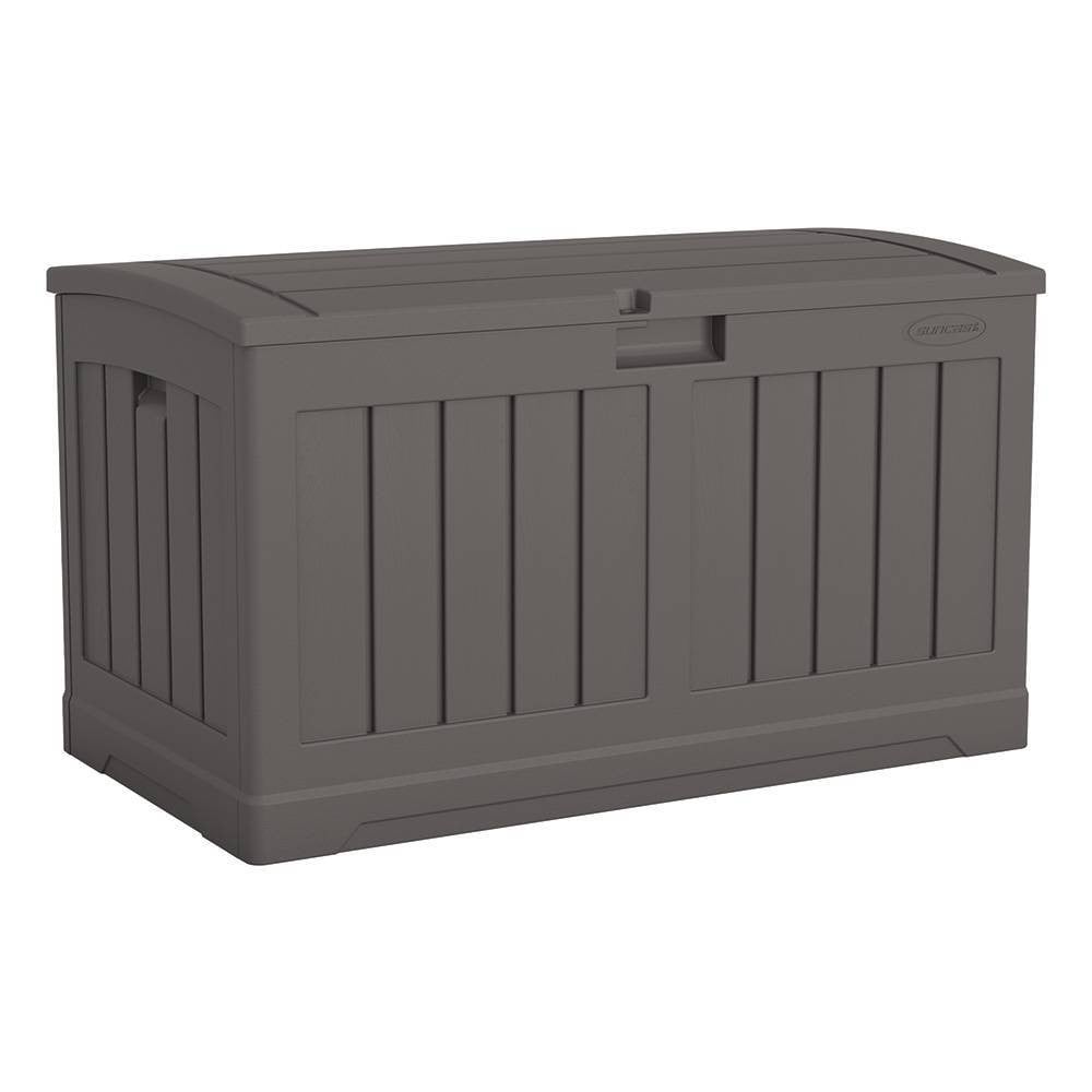 50 Gallon Stoney Deck Box - Brown - Medium - Water-Resistant Storage Solution
