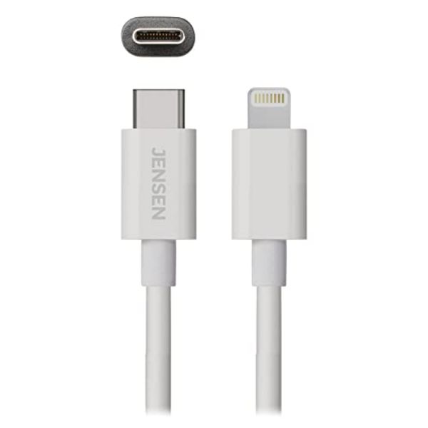 Picture of Audiovox 110671 6 ft. USB C to Lightning Cable for iPhone 13 Pro Max&#44; 13&#44; 12 Pro - White