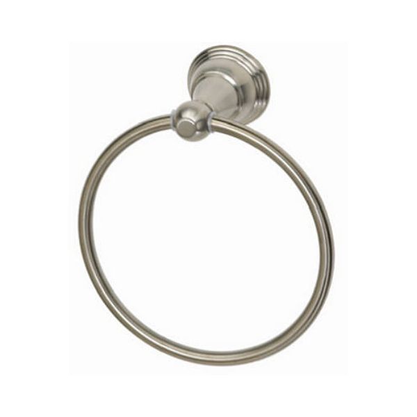 HomePointe Vint Towel Ring, Matte Black