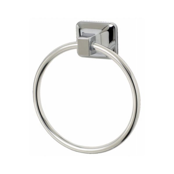 HomePointe Towel Ring, Brushed Nickel