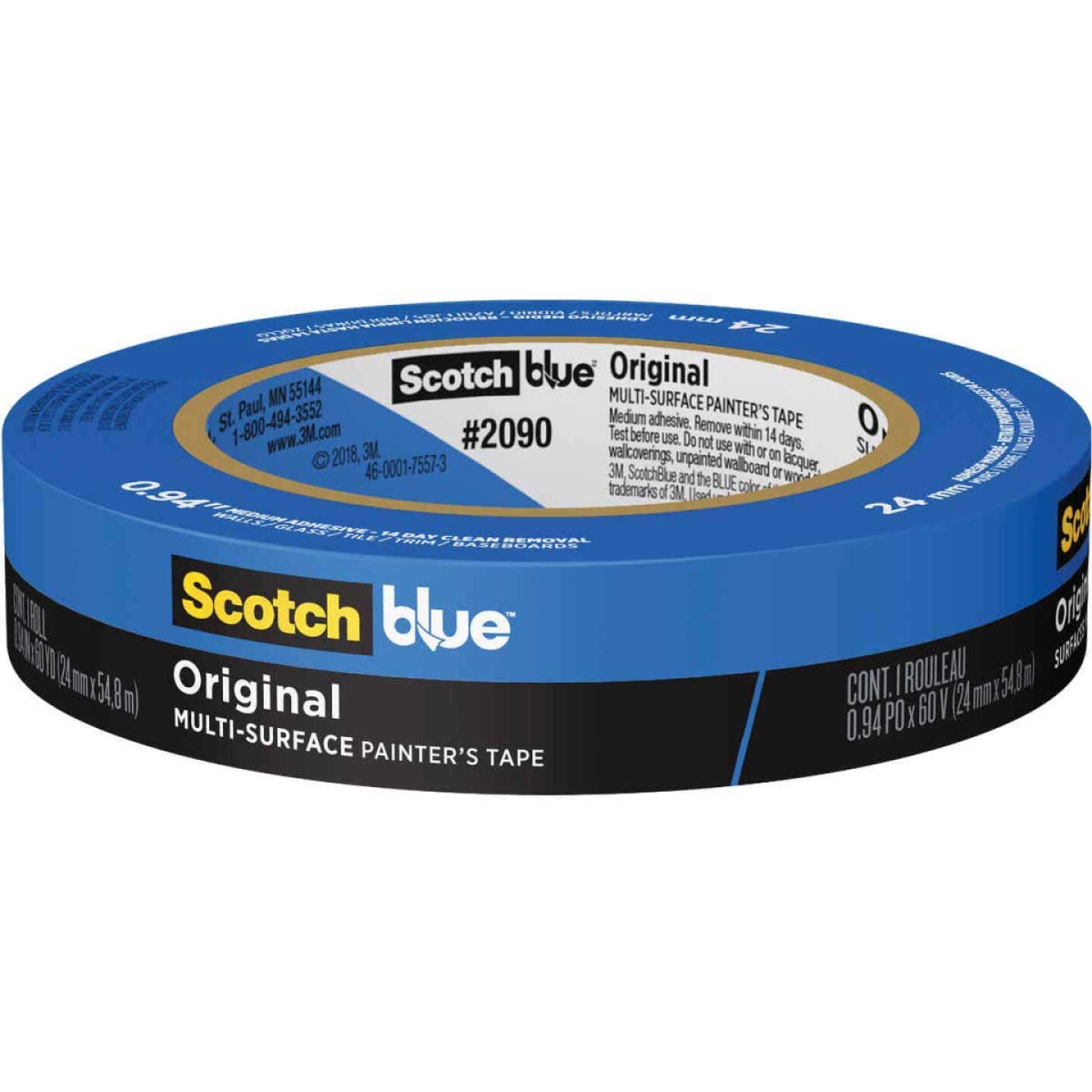 0.94 in. x 60 yards MP Tape, Blue - Pack of 36