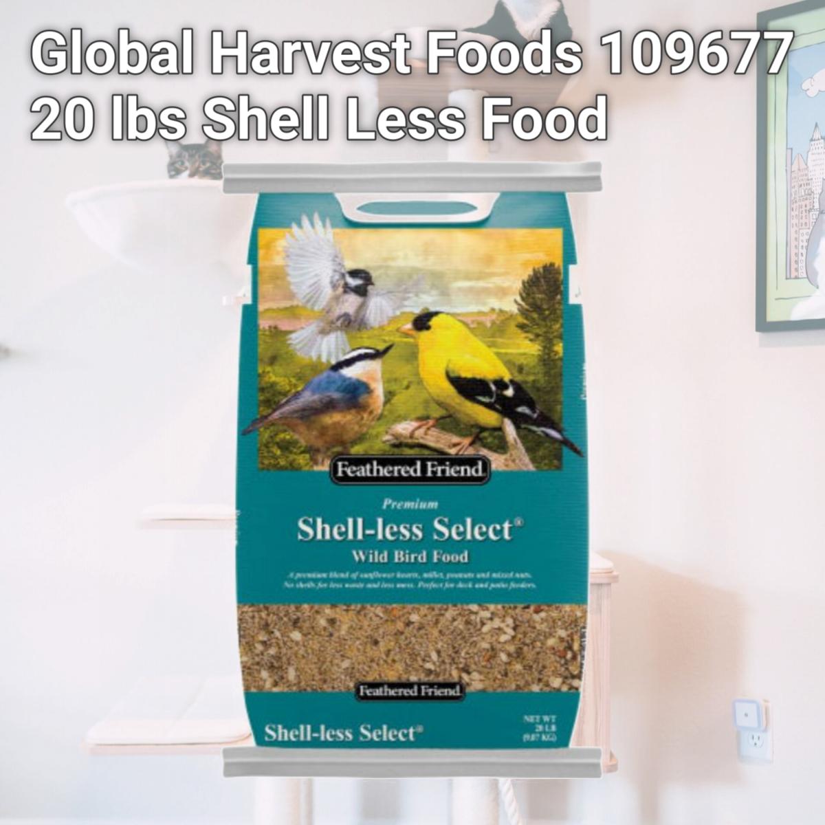 Picture of Global Harvest Foods 109677 20 lbs Shell Less Food