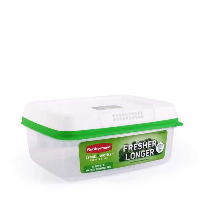 Picture of Rubbermaid 111393 11.3 Cups Food Container&#44; Green & White - Pack of 2