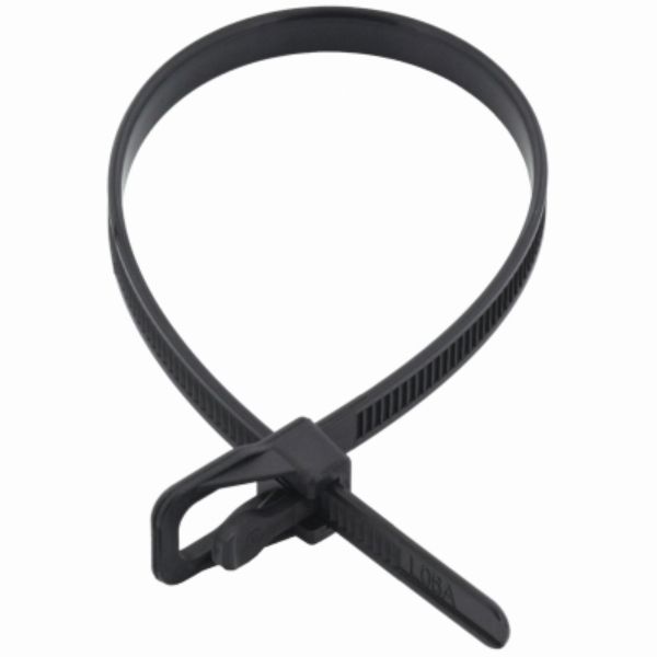 110592 10 in., 50 lbs Tensile Everytie Tie for Plumbing, Black - Pack of 250 - Pack of 20