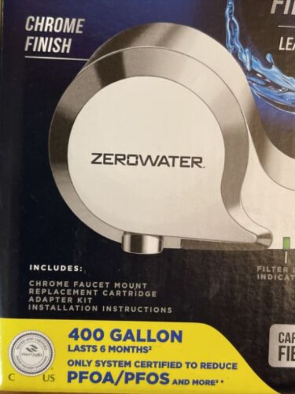 Picture of Zero Technologies 108994 Chrome Faucet Mount Filter